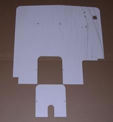 USLCI Firewall Panel w/Inspection Door - COMES ONLY BLACK